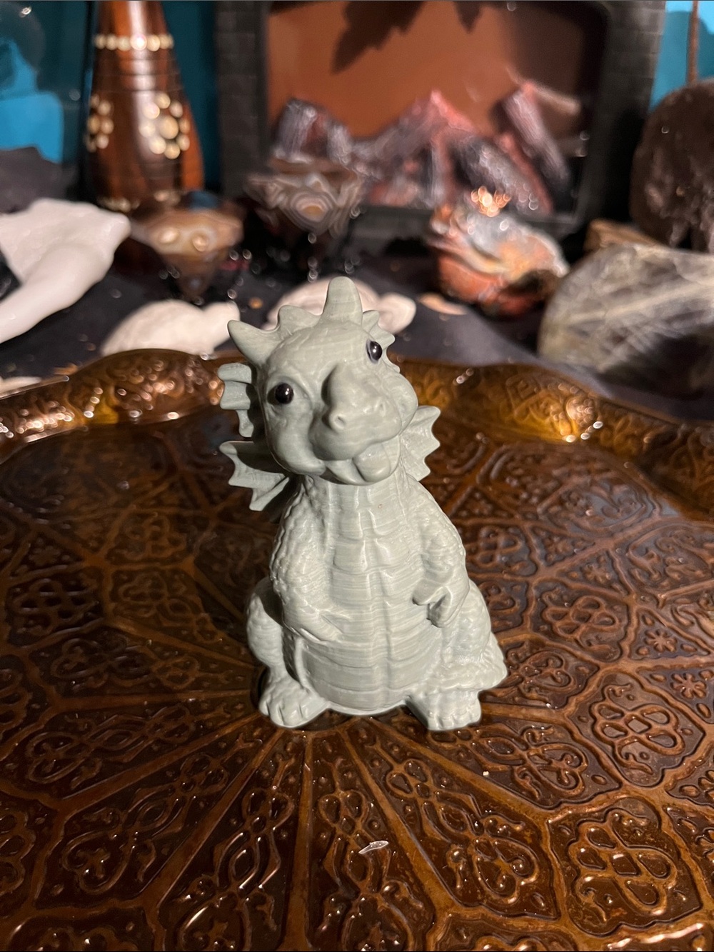Green picture jasper dragon